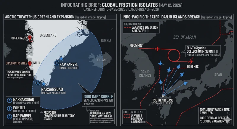 Infographic Brief Greenland Us Bases Danjo Islands Airspace Violation May 12 2026